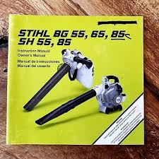 A series of plastic tubes attach to your stihl handheld blower and can extend to more than ten feet, providing the additional extension needed to reach most residential gutters. Stihl Blower Instruction Manual Bg 55 65 85 Sh 55 85 Ebay