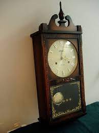 Vtg Linden 31 Day Chiming Wall Clock W