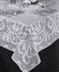 vine filet tablecloth patterns