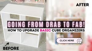 This was such an easy makeover. Diy Storage Cube Makeover Must See Transformation Ashleigh Lauren Youtube