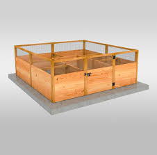 cedar raised garden bed 8x8