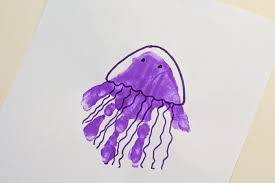 letter j jellyfish handprint art for