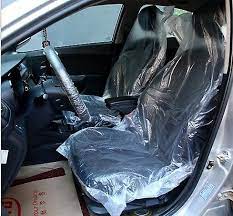 25pcs Car Disposable Plastic Seat Cover
