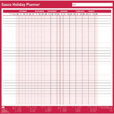 Sasco Fiscal Holiday Planner 2018 2019 2401875