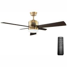 Integrated Led Brushed Gold Ceiling Fan