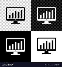 Computer Screen With Financial Charts And Graphs