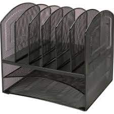 Sold and shipped by myofficeinnovations. Lorell Steel Horizontalvertical Mesh Desk Organizer Black Office Depot