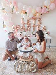 first birthday tea party for our baby