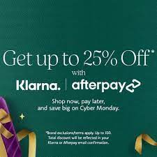 off with klarna afterpay cyber monday