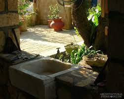Antique Limestone Outdoor Garden Sinks