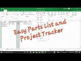 planner tracker using excel