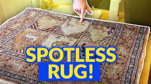 clean a dirty mercerised cotton rug