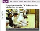 Resultado de imagem para justin trudeau praying in mosque