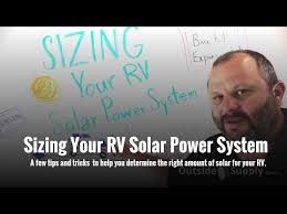 Sizing Your Rv Solar Power System Youtube