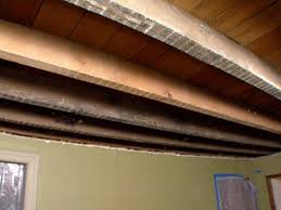 how to install a tin and beam ceiling