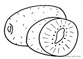 Kiwi coloring page to download and coloring. Kiwi Fruit Coloring Page Printable Coloring Page Artus Art