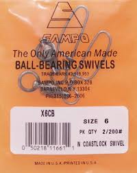 Sampo Ball Bearing Coastlock Snap Swivel Johns Sporting Goods