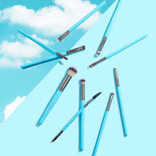 azure sky 10 piece essentials brush set