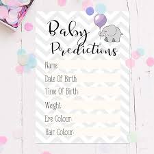In these page, we also have variety of images available. Baby Shower Game Pack Of 15 Baby Prediction Cards Guess The Weight Date Chevron Design Amazon Co Uk Home Kitchen