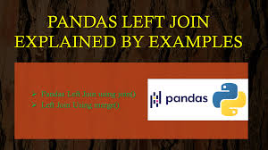 pandas left join explained by exles