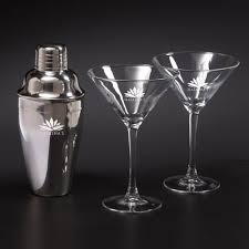 Martini Shaker Set W 2 Glasses