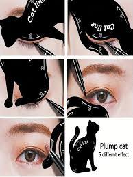 2pcs 2 in 1 eyeliner template to