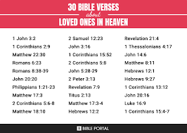 61 verses about loved ones in heaven