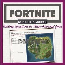 fortnite writing equations of lines