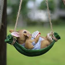 Reading Rabbit Mom And Kid On Swing