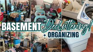 basement decluttering clean organize