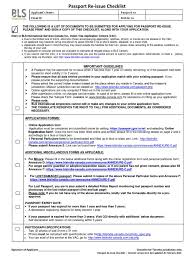 The information provided in the passport application form must be true and correct. Toronto Passport Re Issue Checklist Rev 10 1 Feb 2019 Identity Document Passport