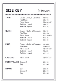 Duvet Cover Measurements Size Chart Ikea Within King