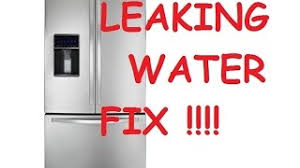 fridge leaking water inside
