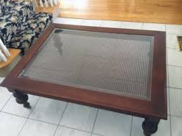 Available in an antiqued silver or gold leaf finish. Mahogany Glass Top Coffee Table W Caned Inset By Ethan Allen Estatesales Org