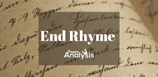 end rhyme definition and exles in