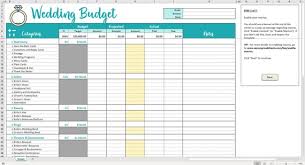 Savvy Wedding Budget Excel Template Editable Printable