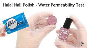halal nail polish water permeability