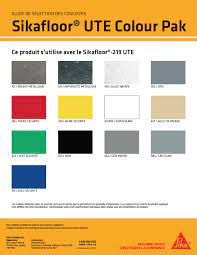 colour guides sika canada