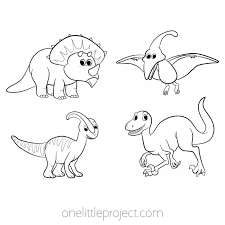 free printable dinosaur coloring sheets