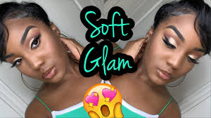 soft glam makeup for black women