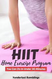 Hiit Home Exercise Program You Can