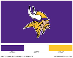 Minnesota Vikings Flag Color Codes