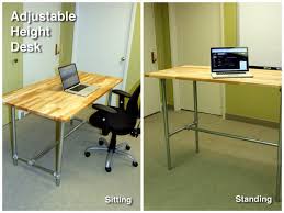 adjustable height sitting and standing