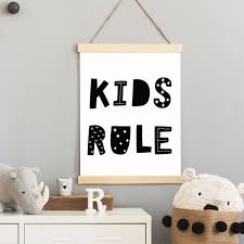 Children S Poster Letters Kids Rule