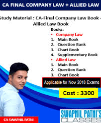 Sp Classes Ca Final Study Material Company Law Allied Law Old Syllabus By Ca Swapnil Patni Applicable For Nov 2018 Exam Makemydelivery