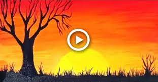 In this real time video you'll learn how to paint clouds, the painting tutorial on how to paint sunset on beautiful mountains in step by step easy and basic acrylic watercolor painting for beginners | step by step watercolor tutorial sunset. Easy Sunset Painting For Beginners Step By Step Tutorial Sunset Painting Sunset Canvas Painting Sunset Painting Easy