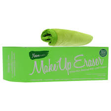 makeup remover cloth neon green by