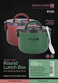 stainless steel round lunch box