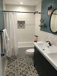 The budget small bathroom remodel replaced the old flooring, pipes, tub, and vanity to make it more functional for a young family. Most Popular Small Bathroom Remodel Ideas On A Budget In 2018 This Beautiful Look Was Created Bathrooms Remodel Bathroom Remodel Master Small Bathroom Remodel