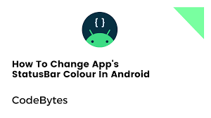 statusbar colour in android